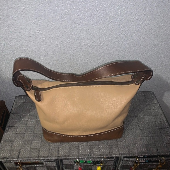 Vintage Latico Two-Tone Leather Shoulder Bag - Picture 2 of 10